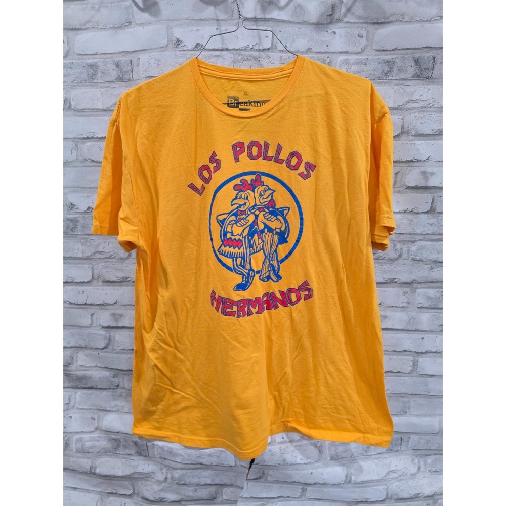 BREAKING BAD Sz XL Los Pollos Hermanos Graphic Tee 100% Cotton Albuquerque Nm